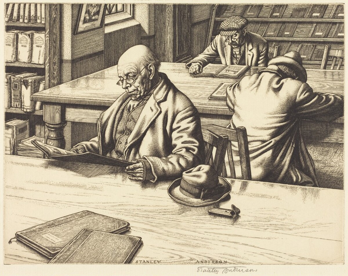 Reading Room by Stanley Anderson