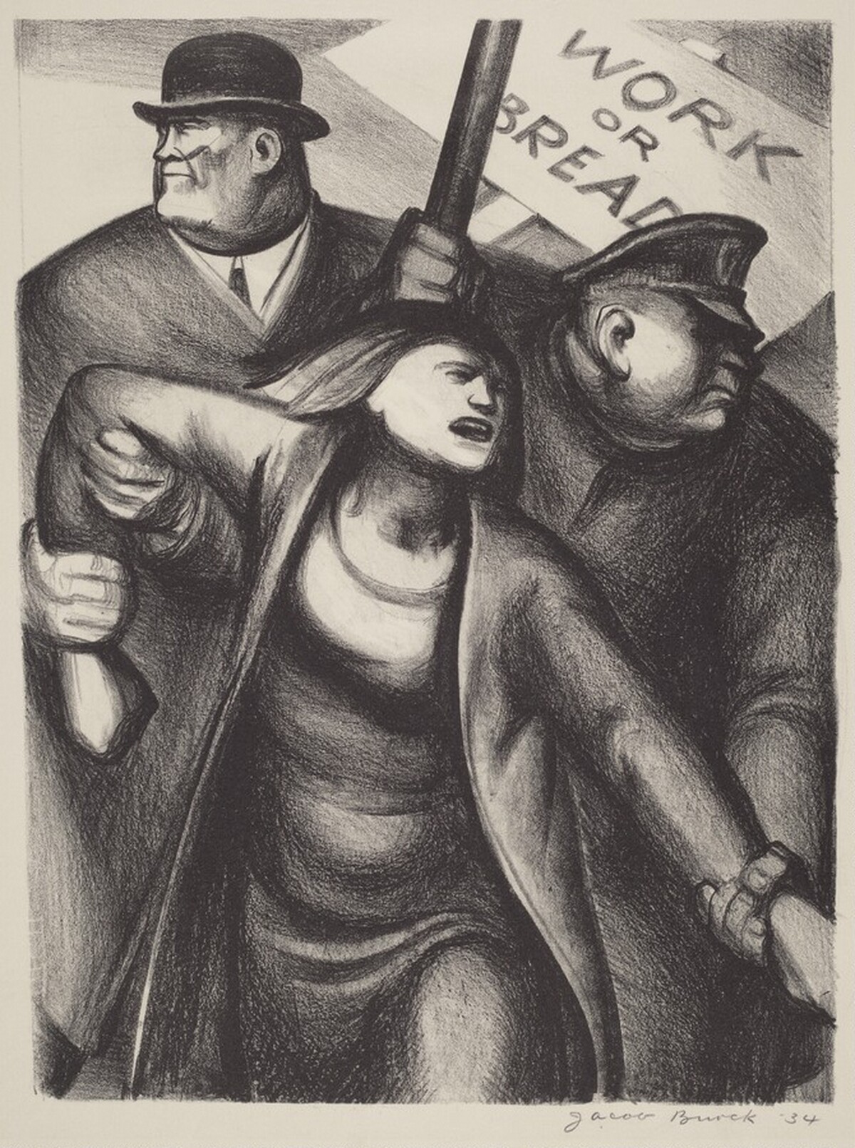 Untitled (Work or Bread) by Jacob Burck