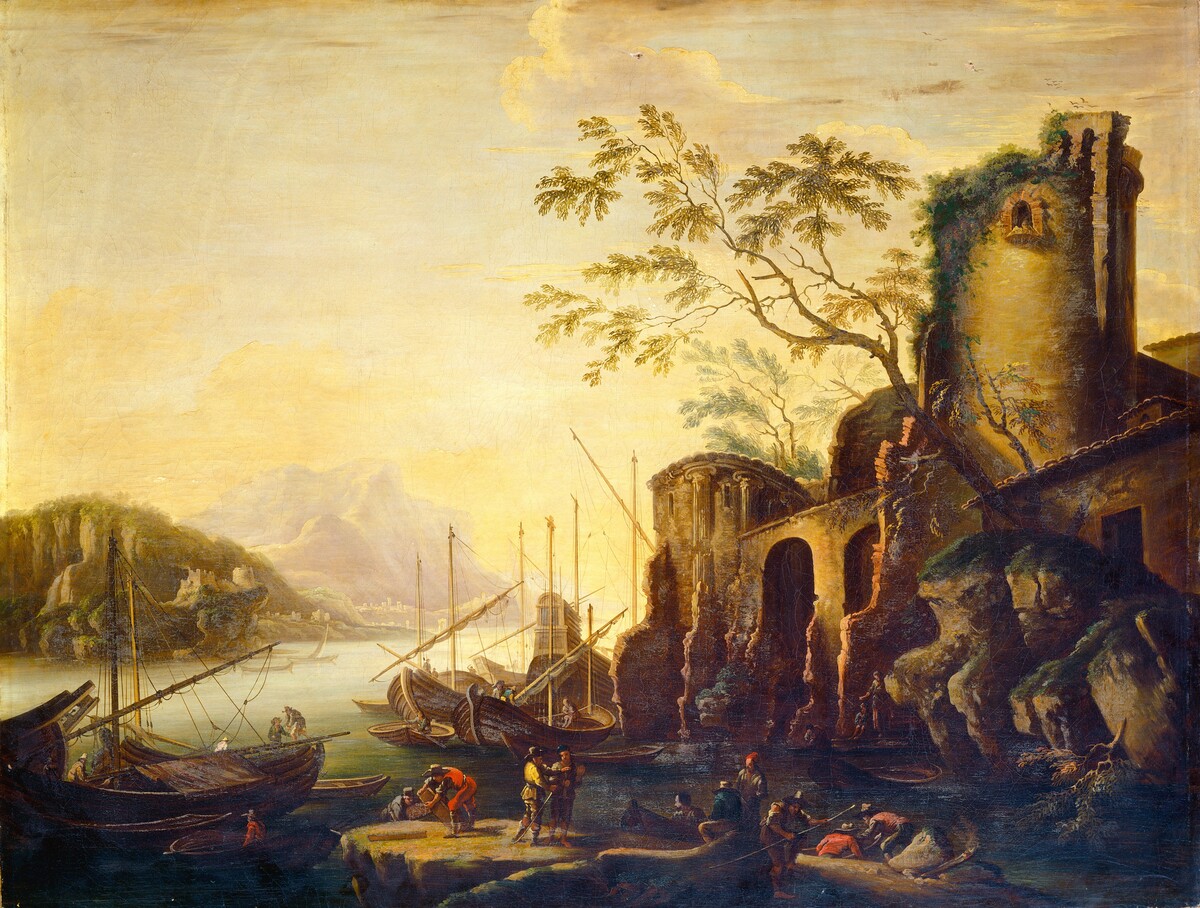 Marina delle Torri by after Salvator Rosa
