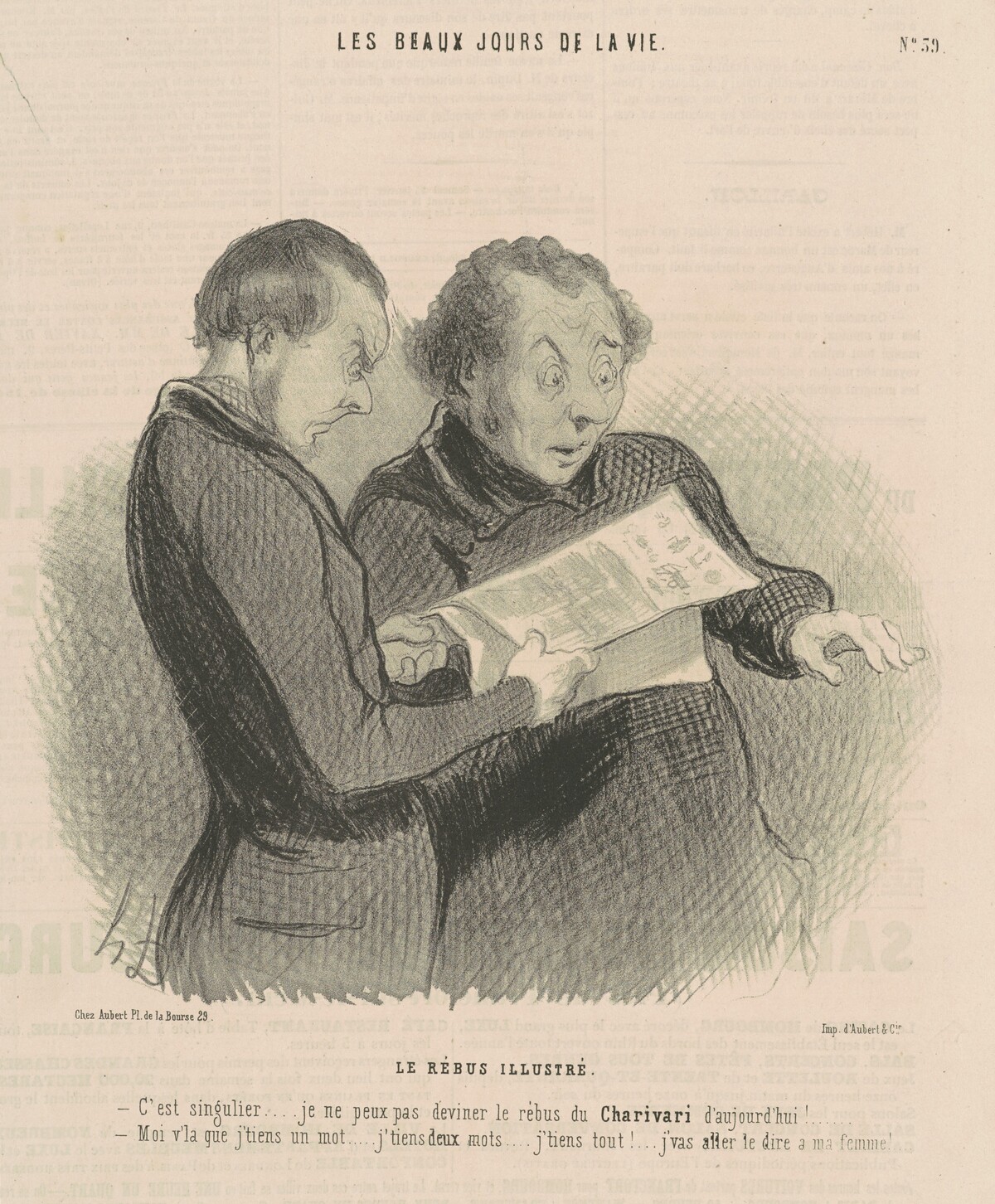 Le Rébus illustré (The Illustrated Rebus) by Honoré Daumier