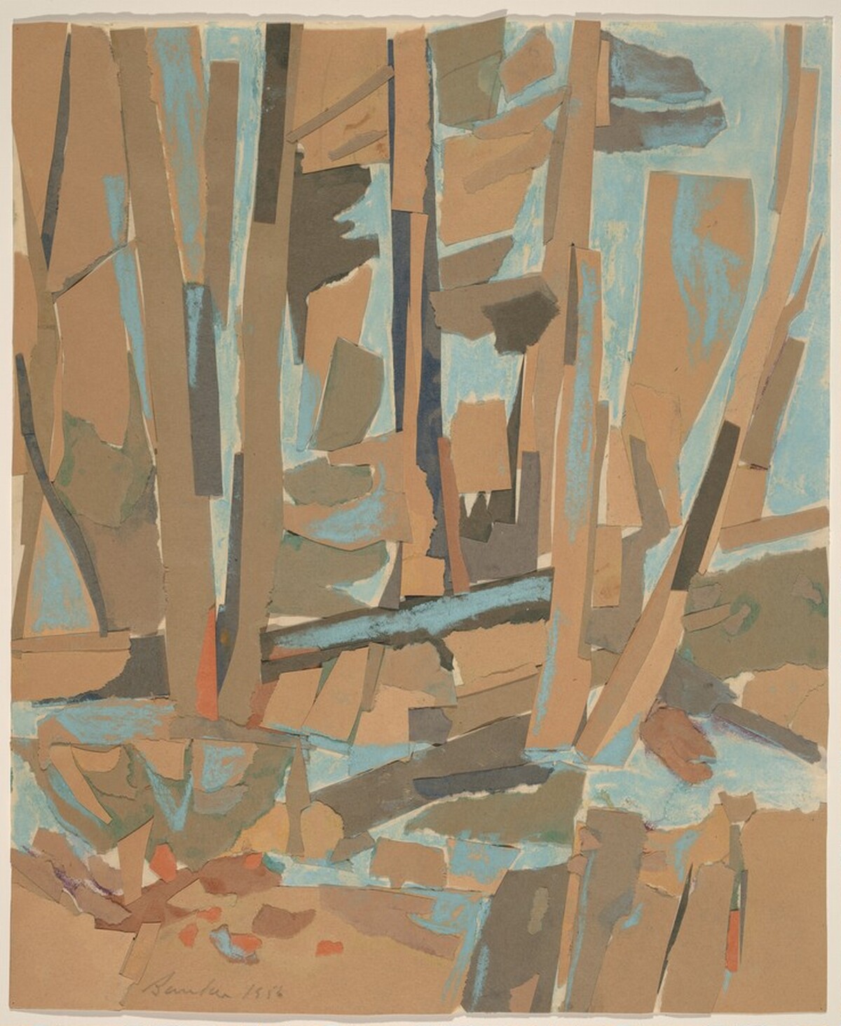 Study for "Spruce Clearing" by George Bunker