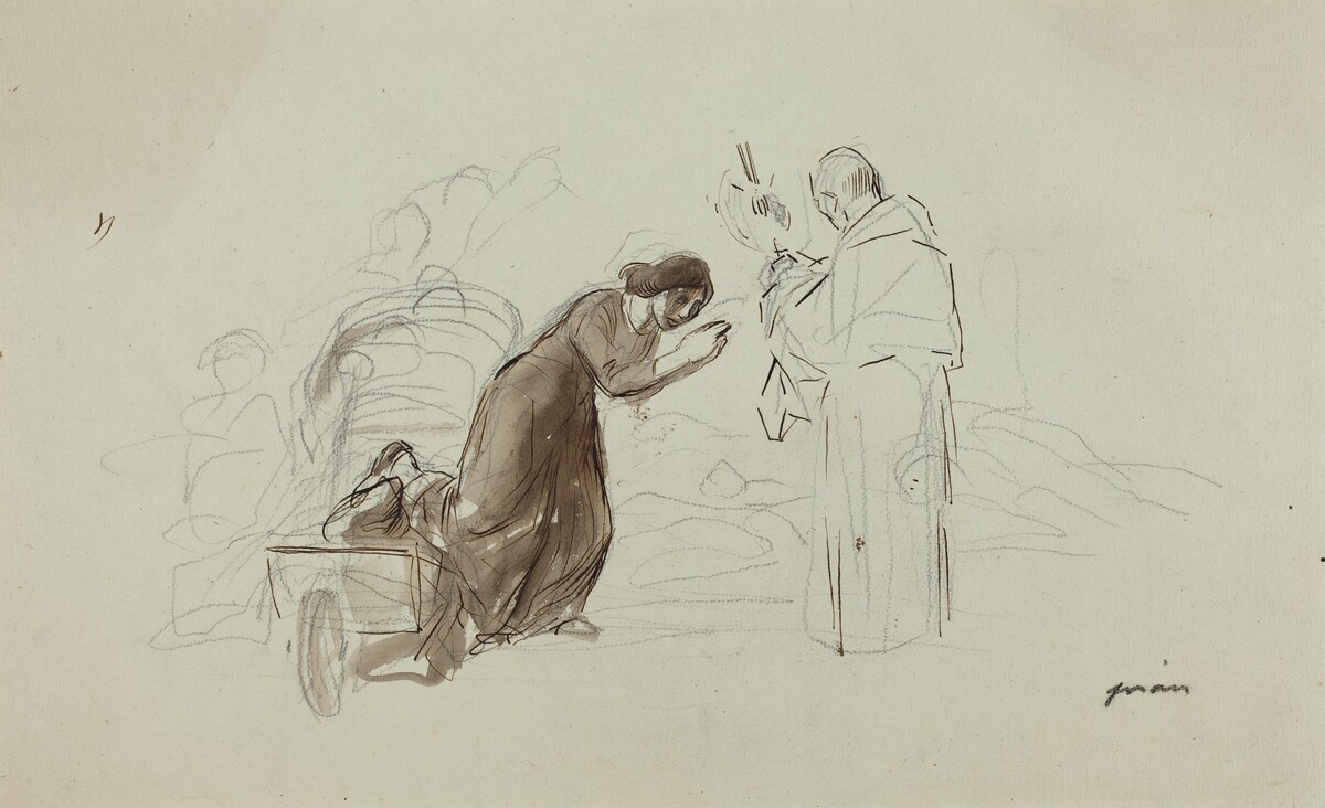 Benediction a Lourdes by Jean-Louis Forain
