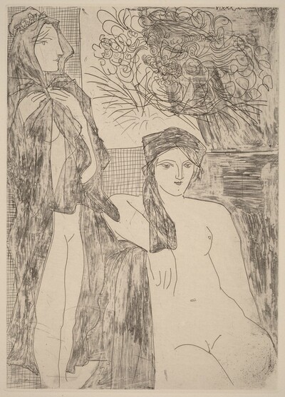 Rembrandt and Two Women (Rembrandt et deux femmes)