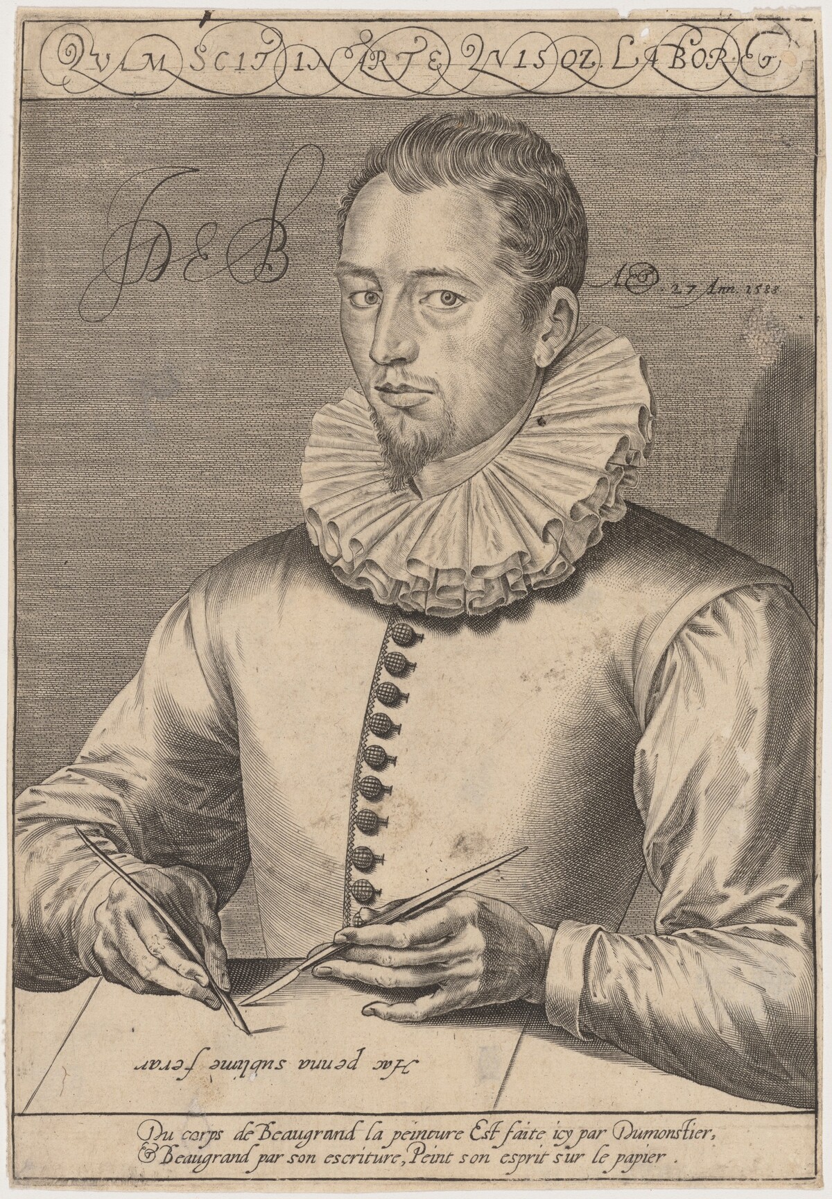 Jean de Beaugrand by Thomas de Leu after Pierre Dumonstier I