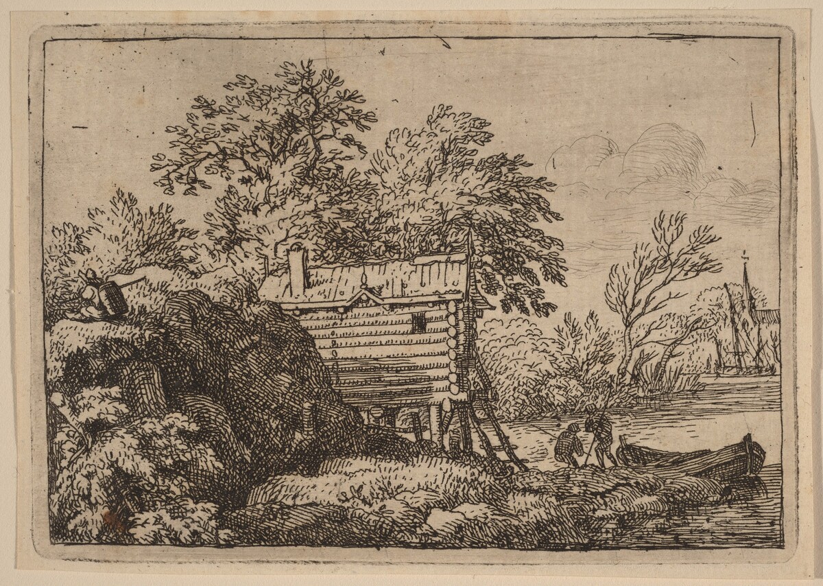 Fisherman's Hut by Allart van Everdingen