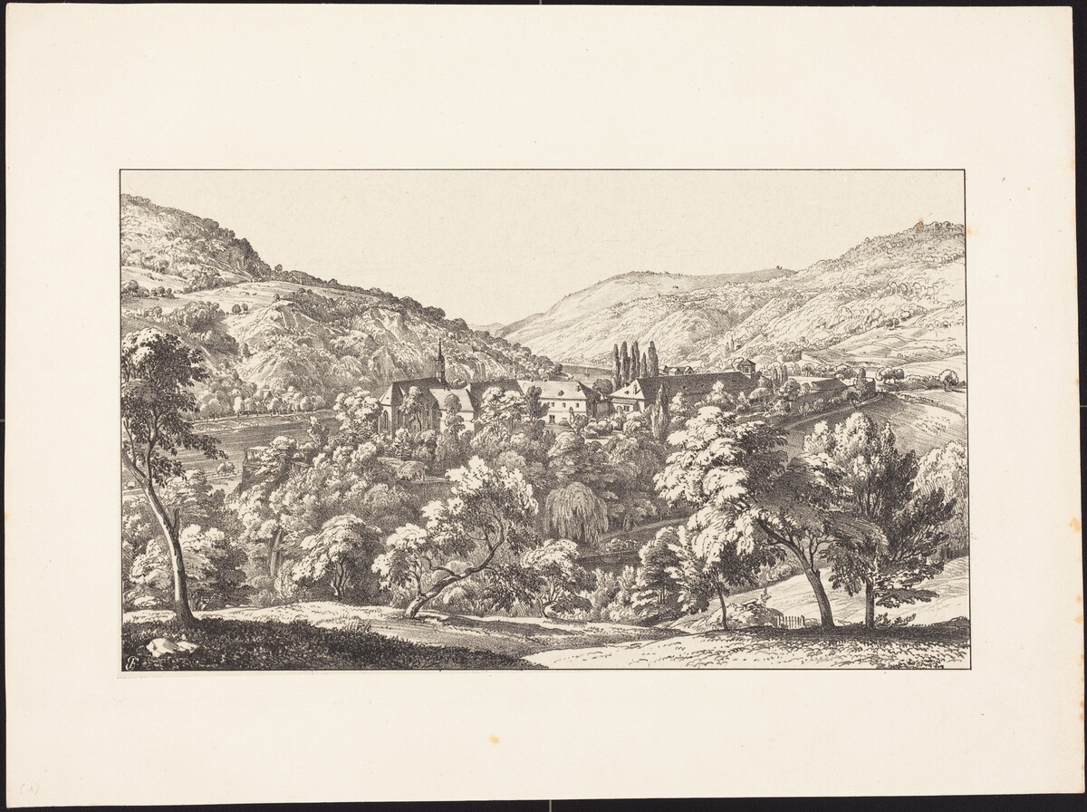 View of the Convent of Neuberg from the Summit by Ernst Fries