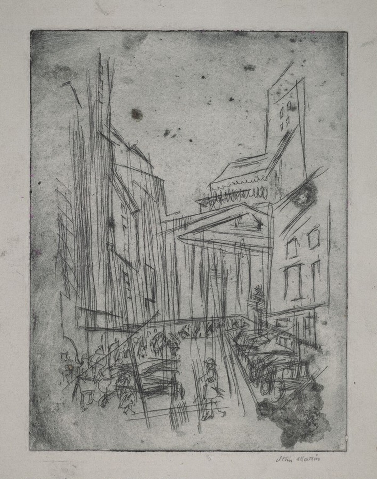 Nassau Street, Looking South by John Marin