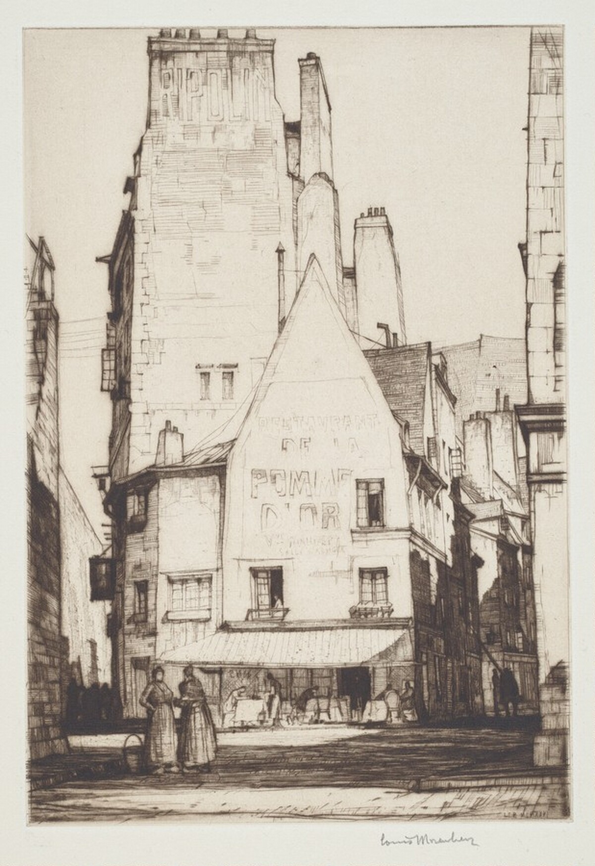Rue de Chartres, St. Malo by Louis Conrad Rosenberg