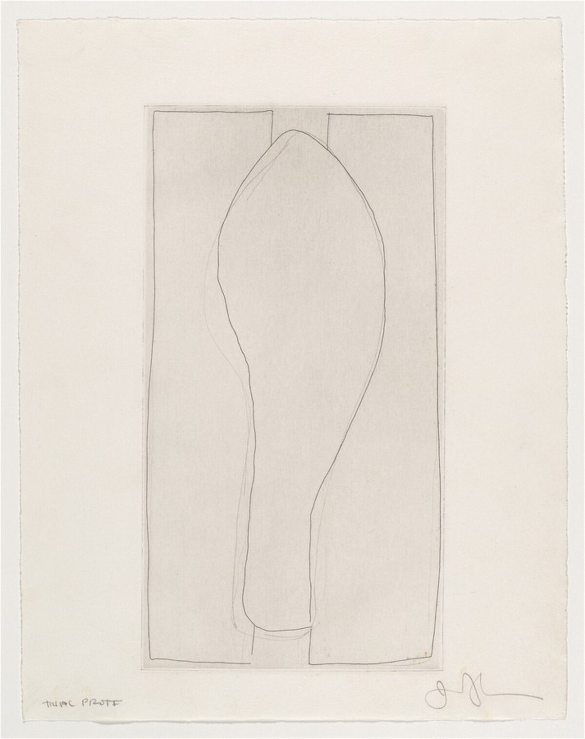 Leg (c) [trial proof] by Jasper Johns