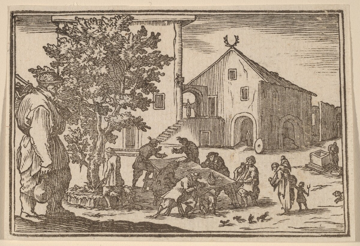 Tavern by Edouard Eckman after Jacques Callot