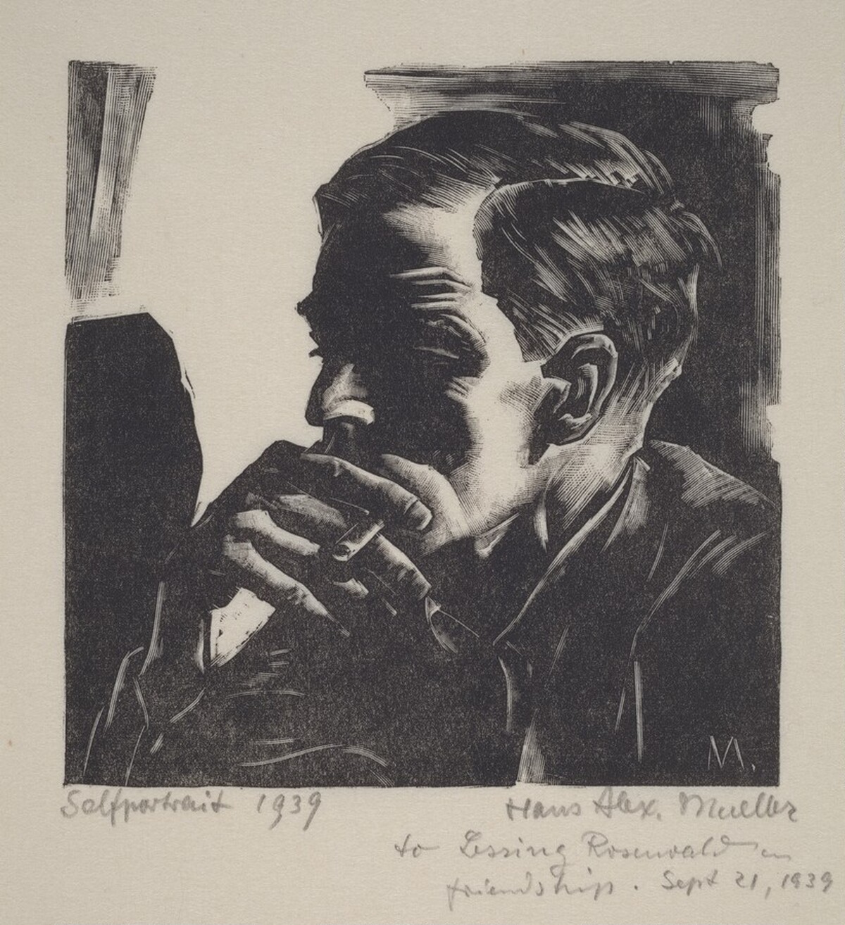Self-Portrait by Hans Alexander Mueller
