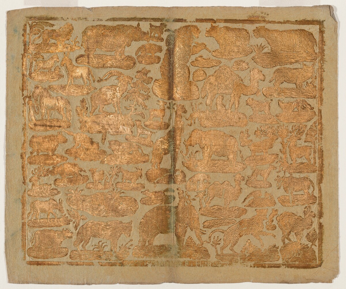 Endpaper with Animals by Georg M. Maisch
