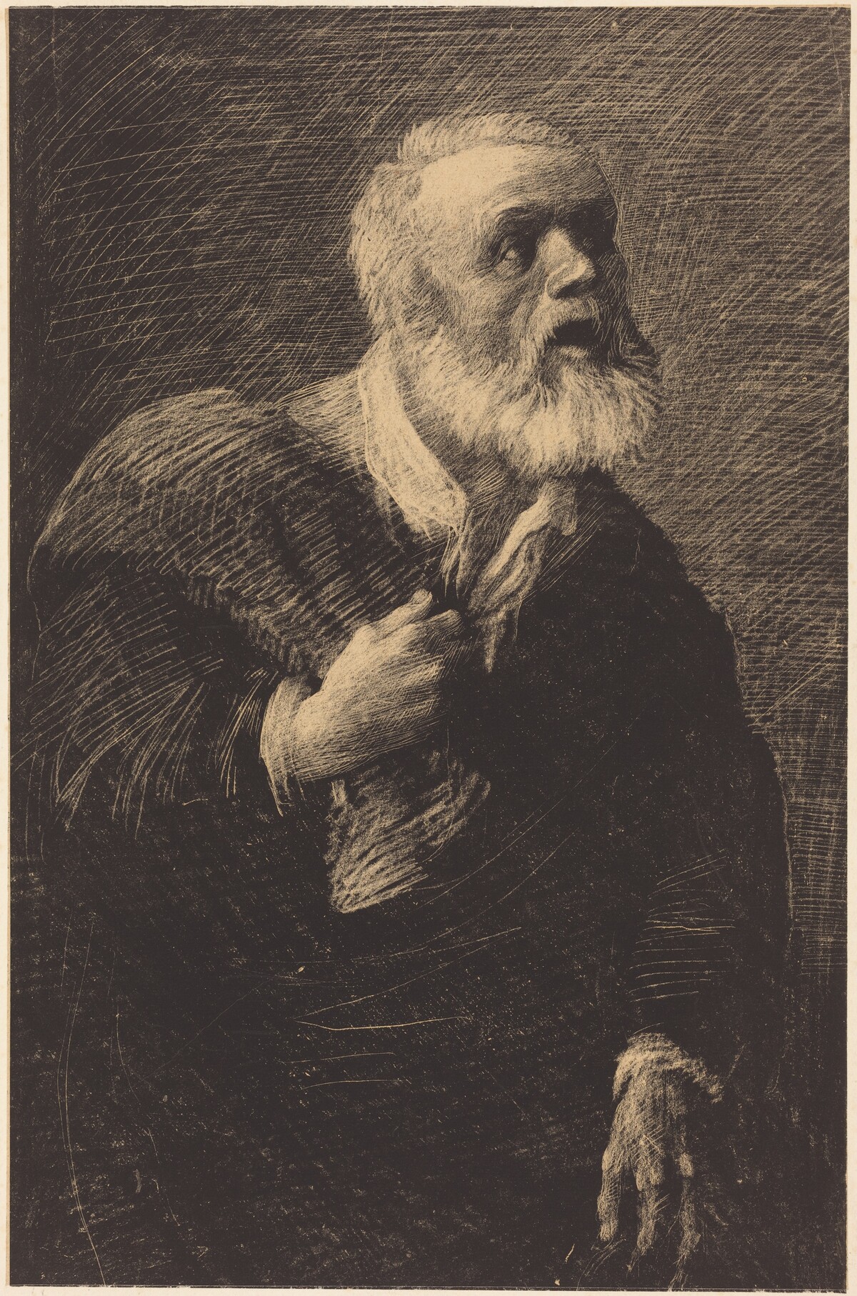 Night Crier (Le crieur de nuit) by Alphonse Legros
