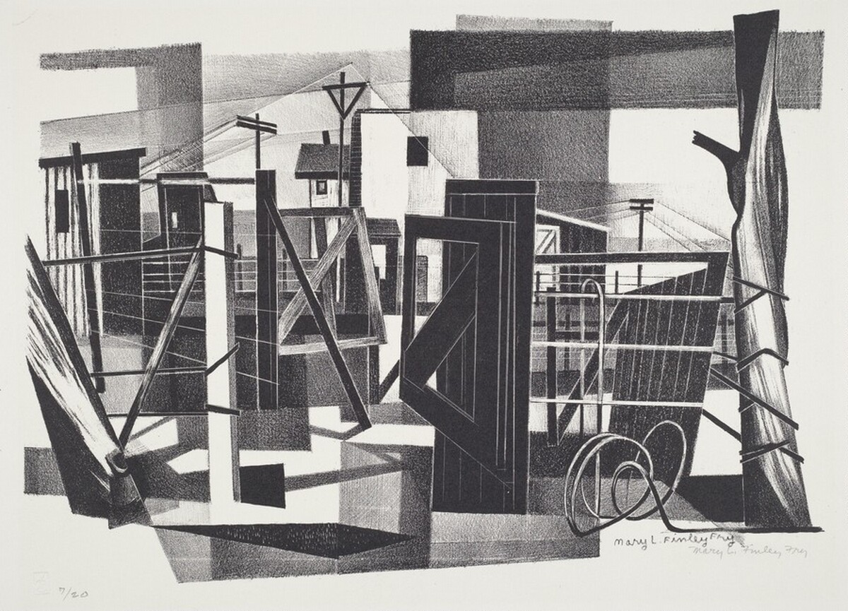 Untitled (Backyards) by Mary L. Finley Fry