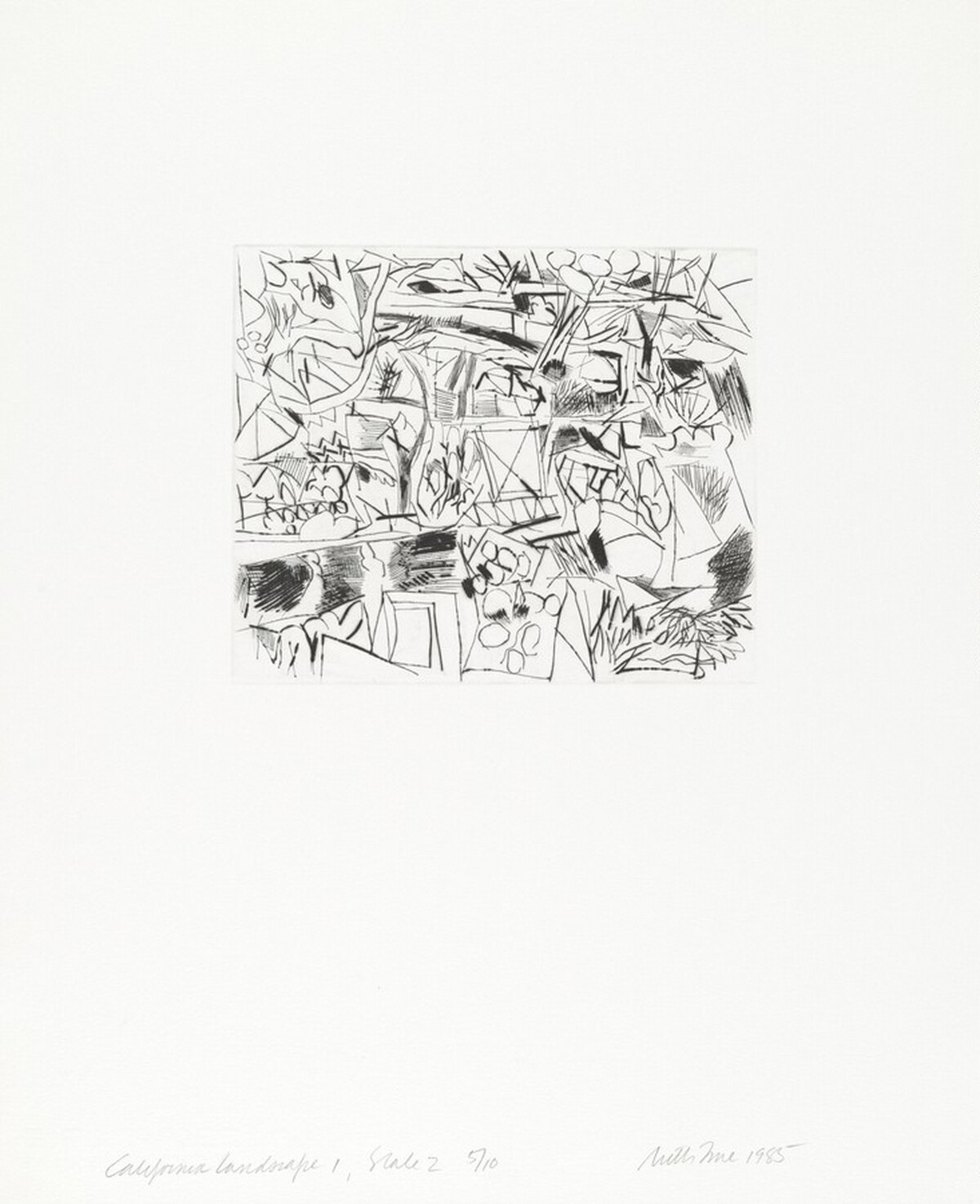 California Landscape 1 [state 2] by Ruth Fine