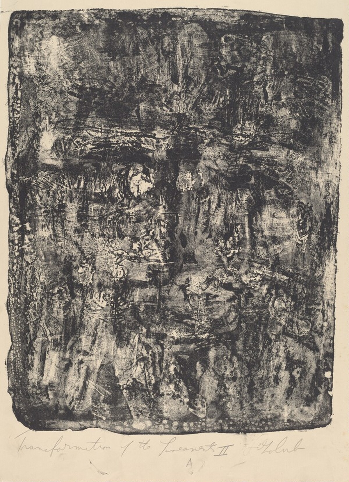 Transformation of the Lineaments by Leon Golub
