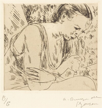 Fernande with Arms Crossed, Second Plate (Fernande les mains croisees (planche moyenn