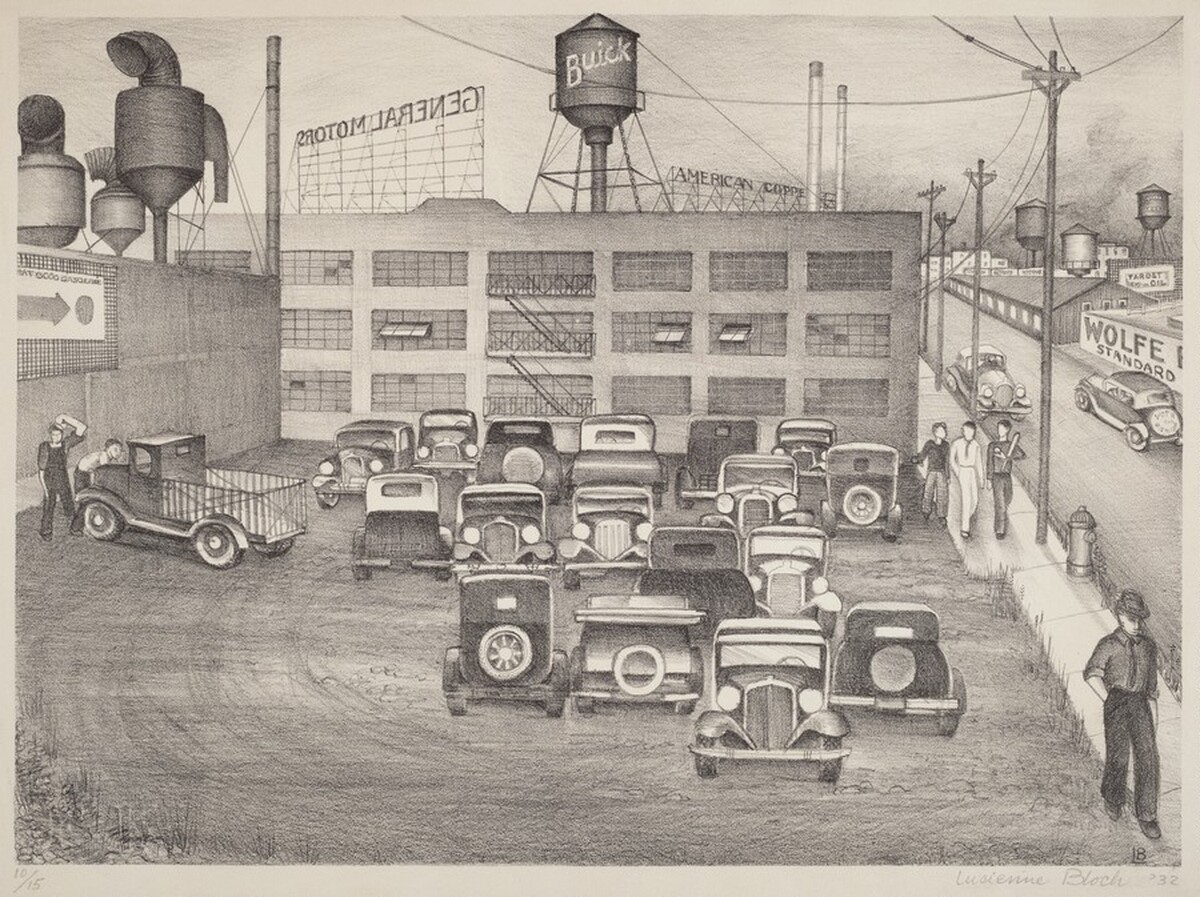 Untitled (Detroit Scene) by Lucienne Bloch