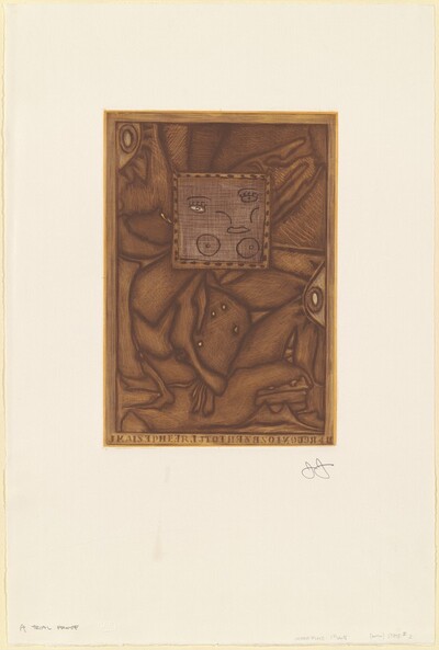 Untitled (Orange Mezzotint) [trial proof A]