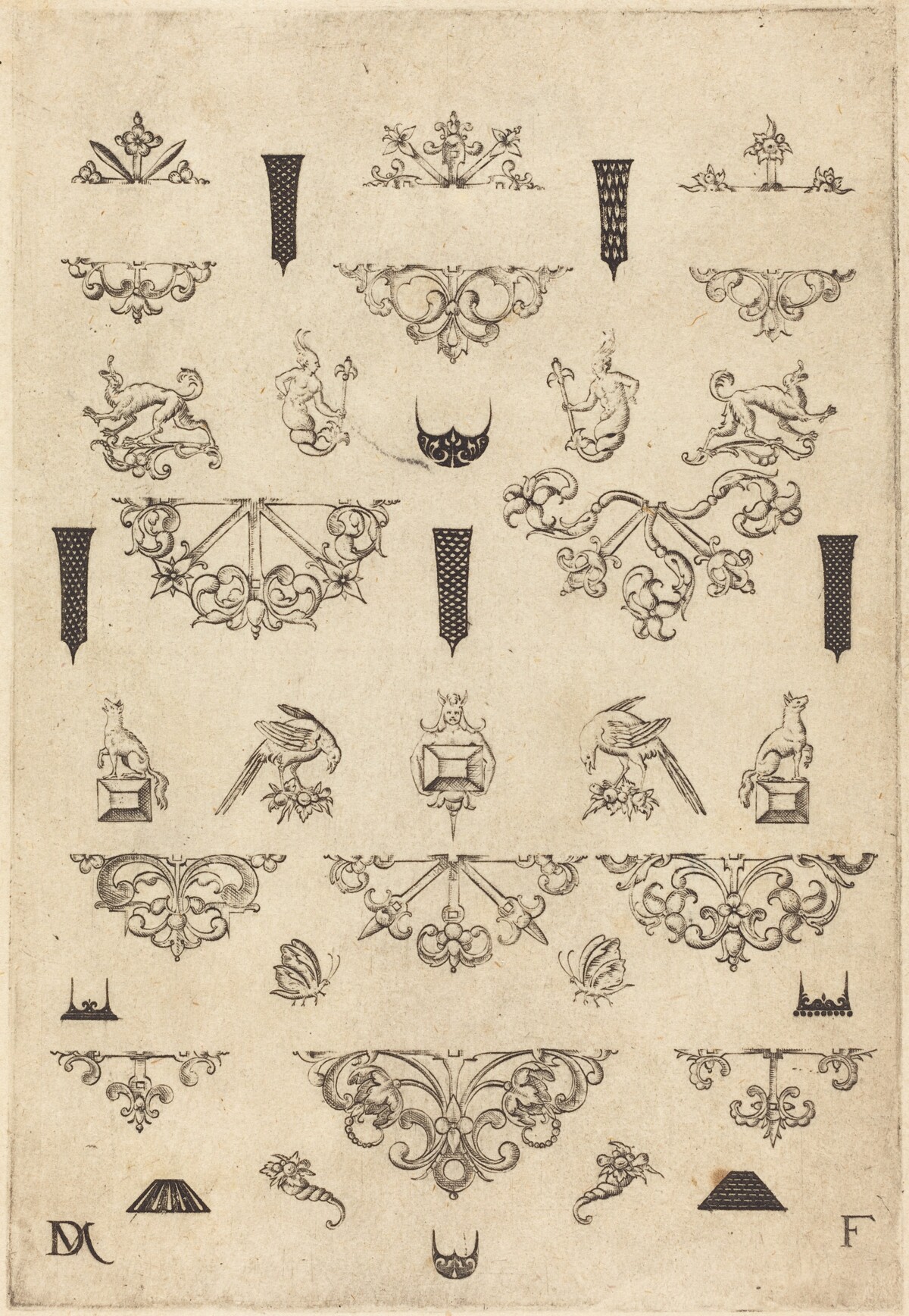 Eleven Different Studs and Twenty-Three Ornaments by Daniel Mignot