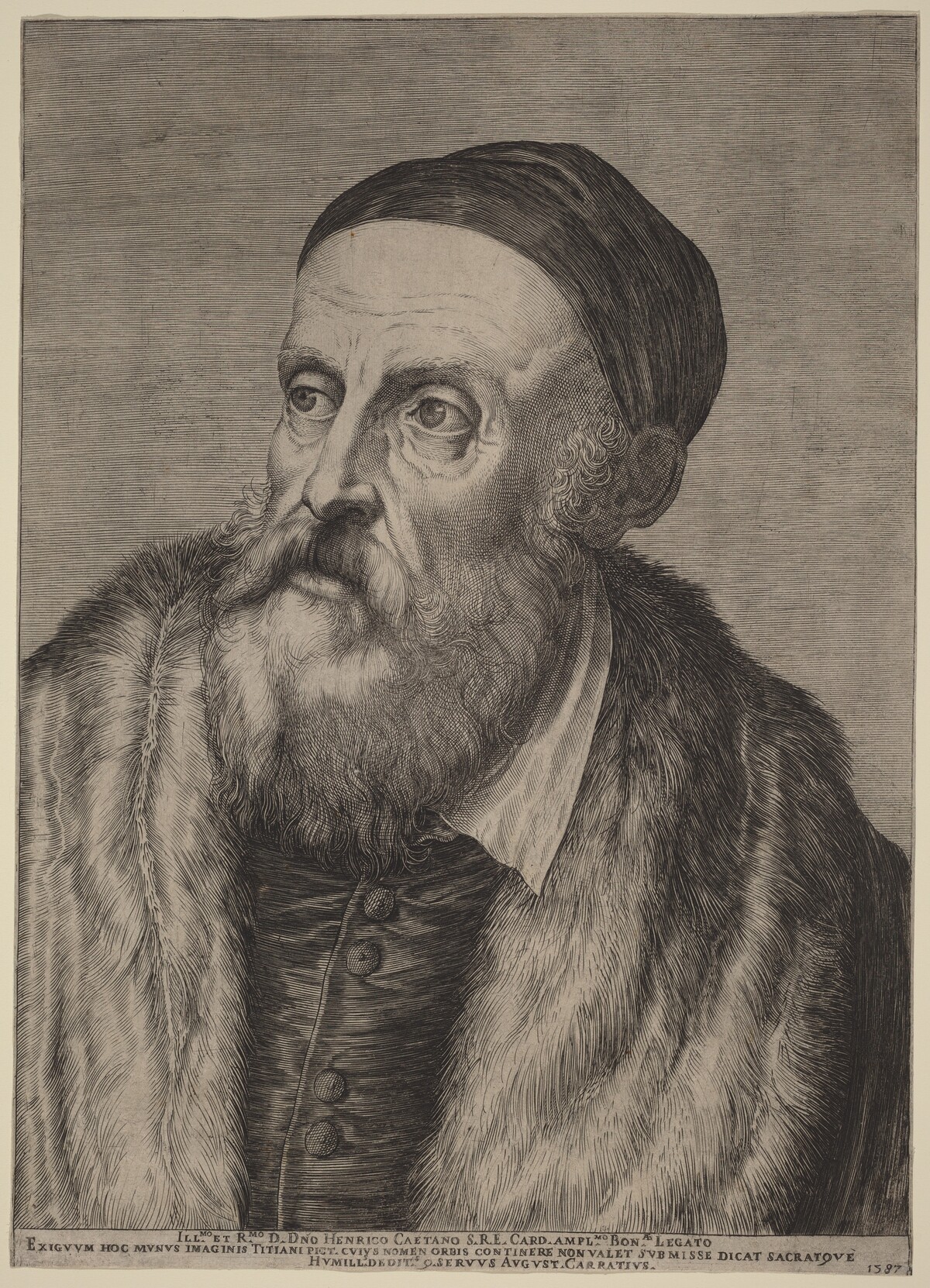 Titian by Agostino Carracci after Titian