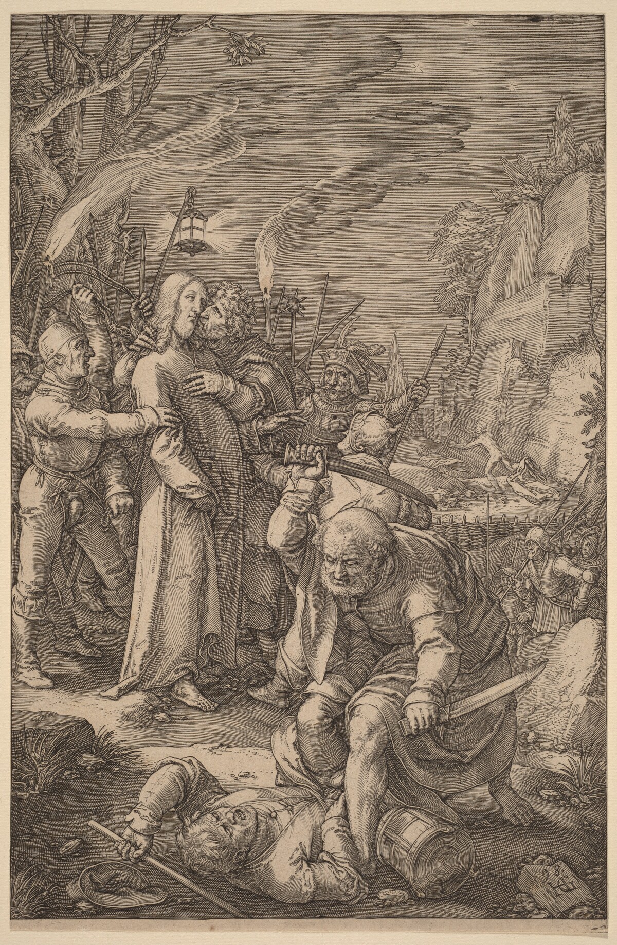 Christ Taken Captive by Hendrik Goltzius