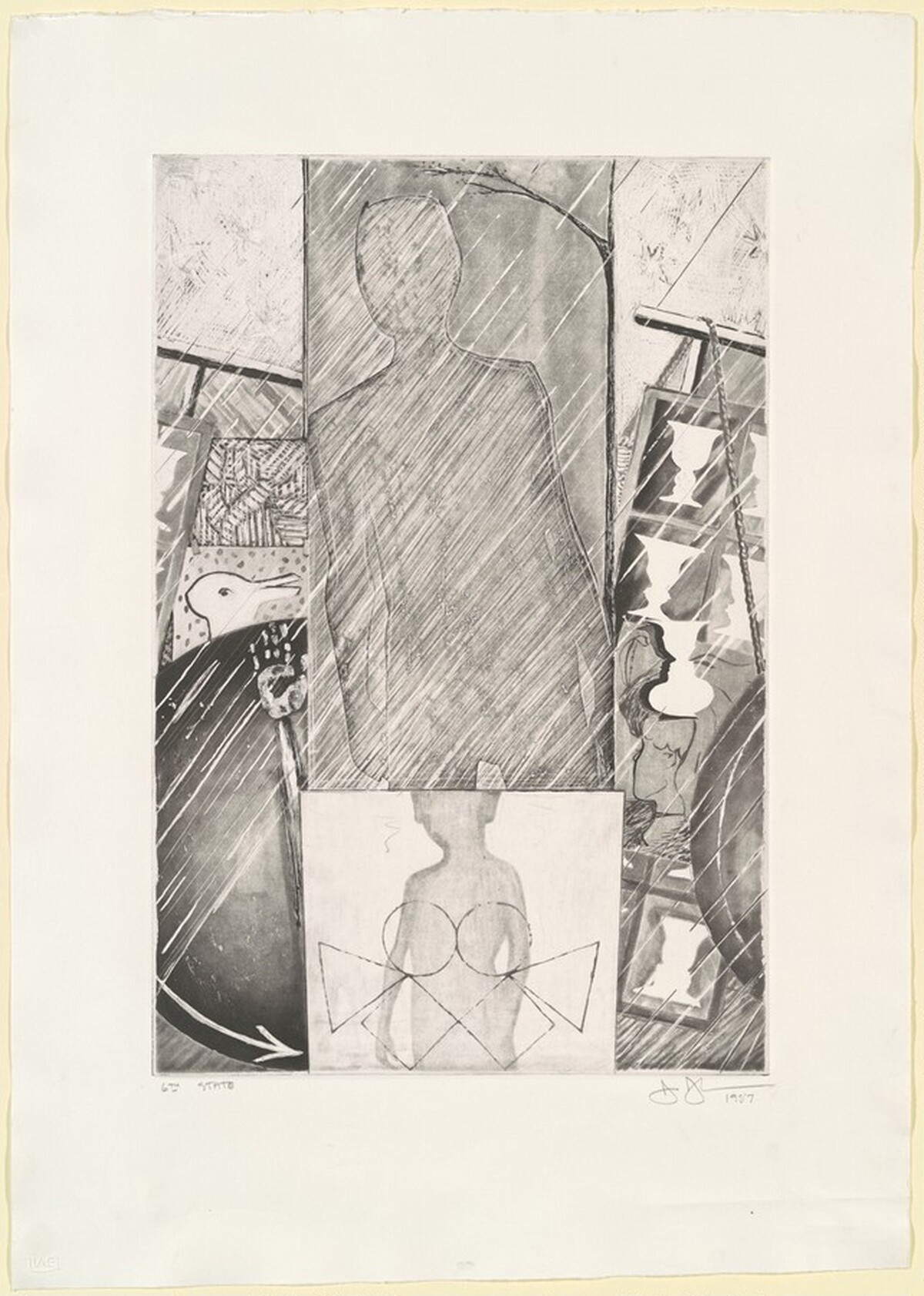 The Seasons (Spring) [state proof of 6th state] by Jasper Johns