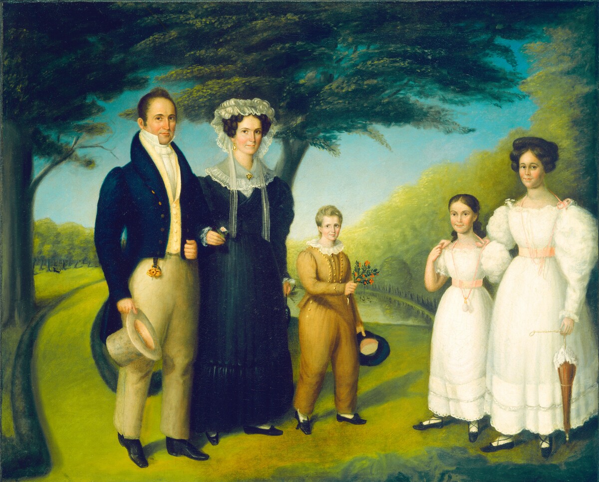 Dr. John Safford and Family by Attributed to Reuben Rowley