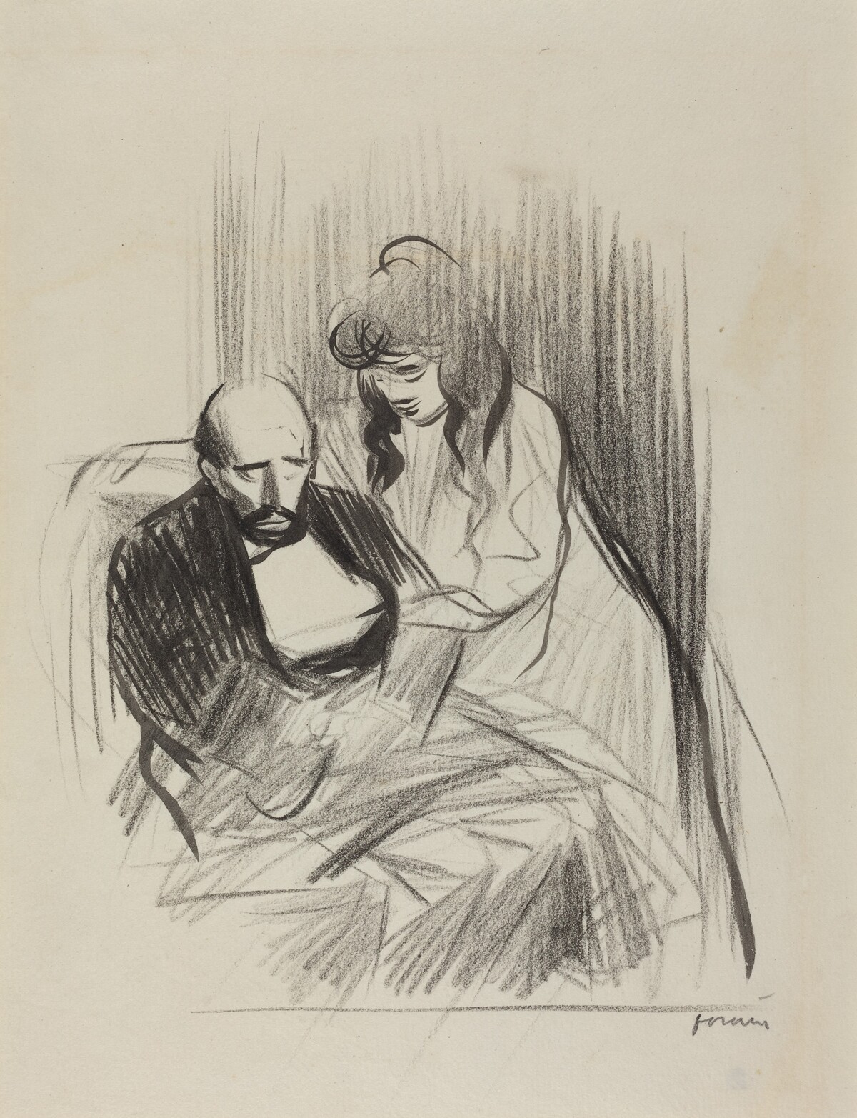 Consolation by Jean-Louis Forain