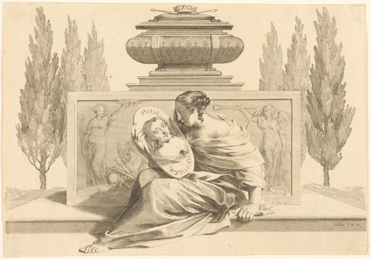 Allegory in Honor of Anne of Austria by Claude Mellan