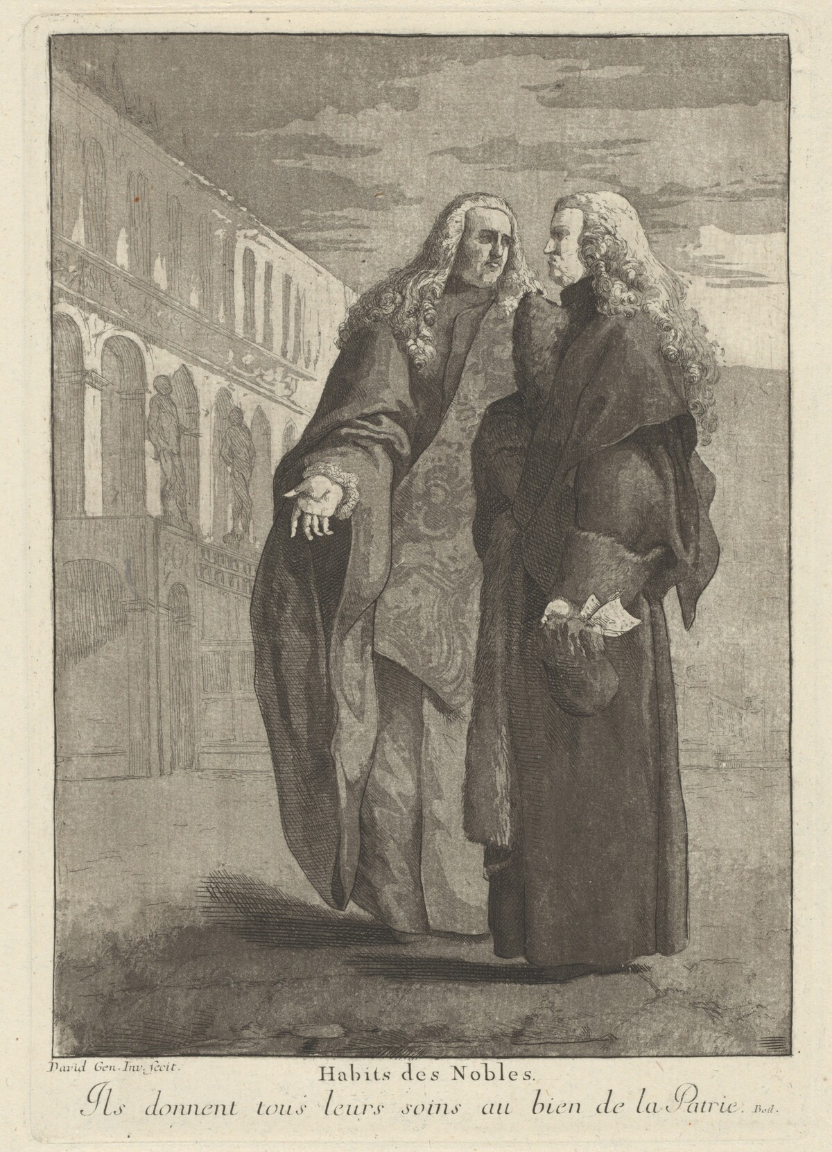Habits des nobles (Dress of the Noblemen) by Giovanni David