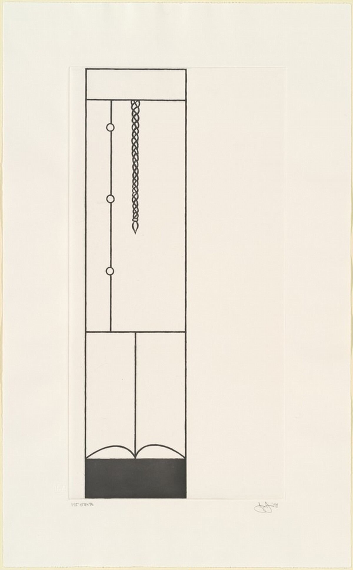 Untitled [state proof of 1st state] by Jasper Johns