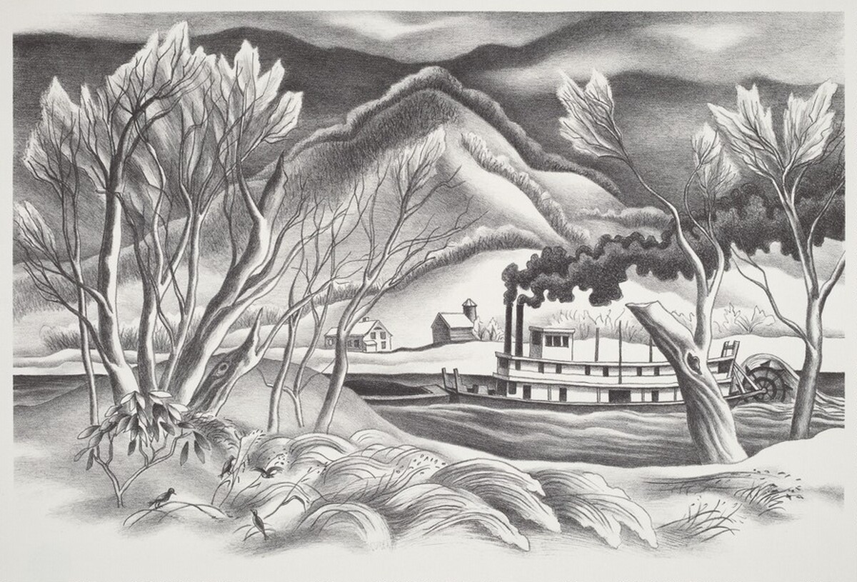 Winter on the River by Ernest Fiene