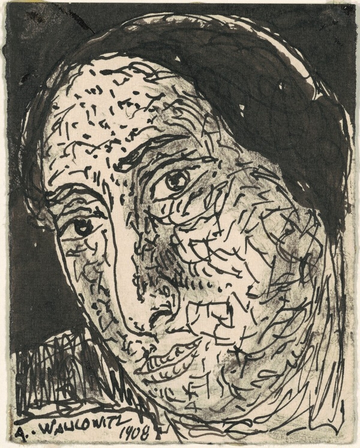 Head of a Woman by Abraham Walkowitz