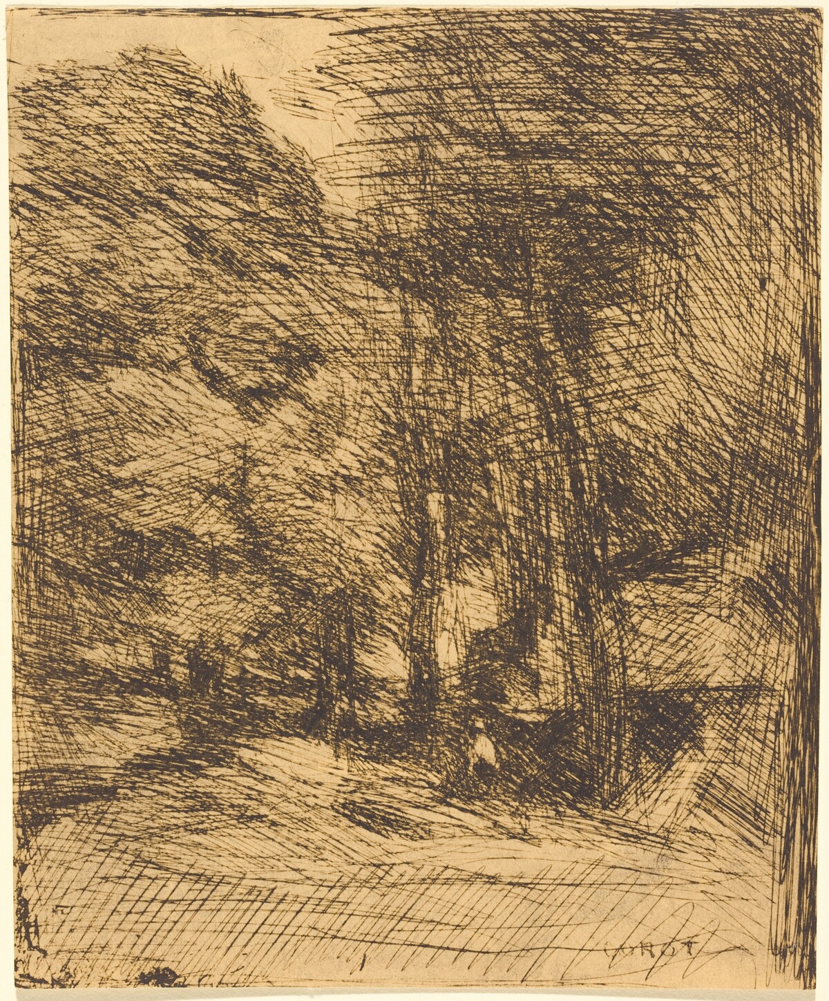 Souvenir of Bas-Breau (Souvenir du Bas-Breau) by Jean-Baptiste-Camille Corot