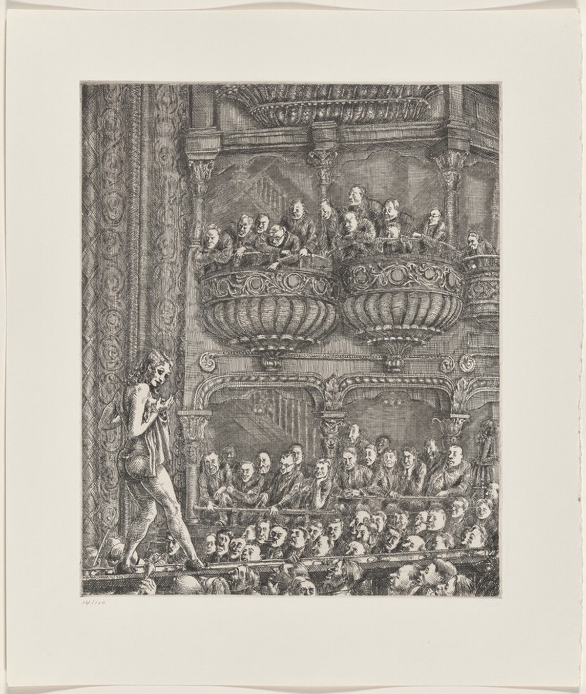 Gaiety Burlesk by Reginald Marsh