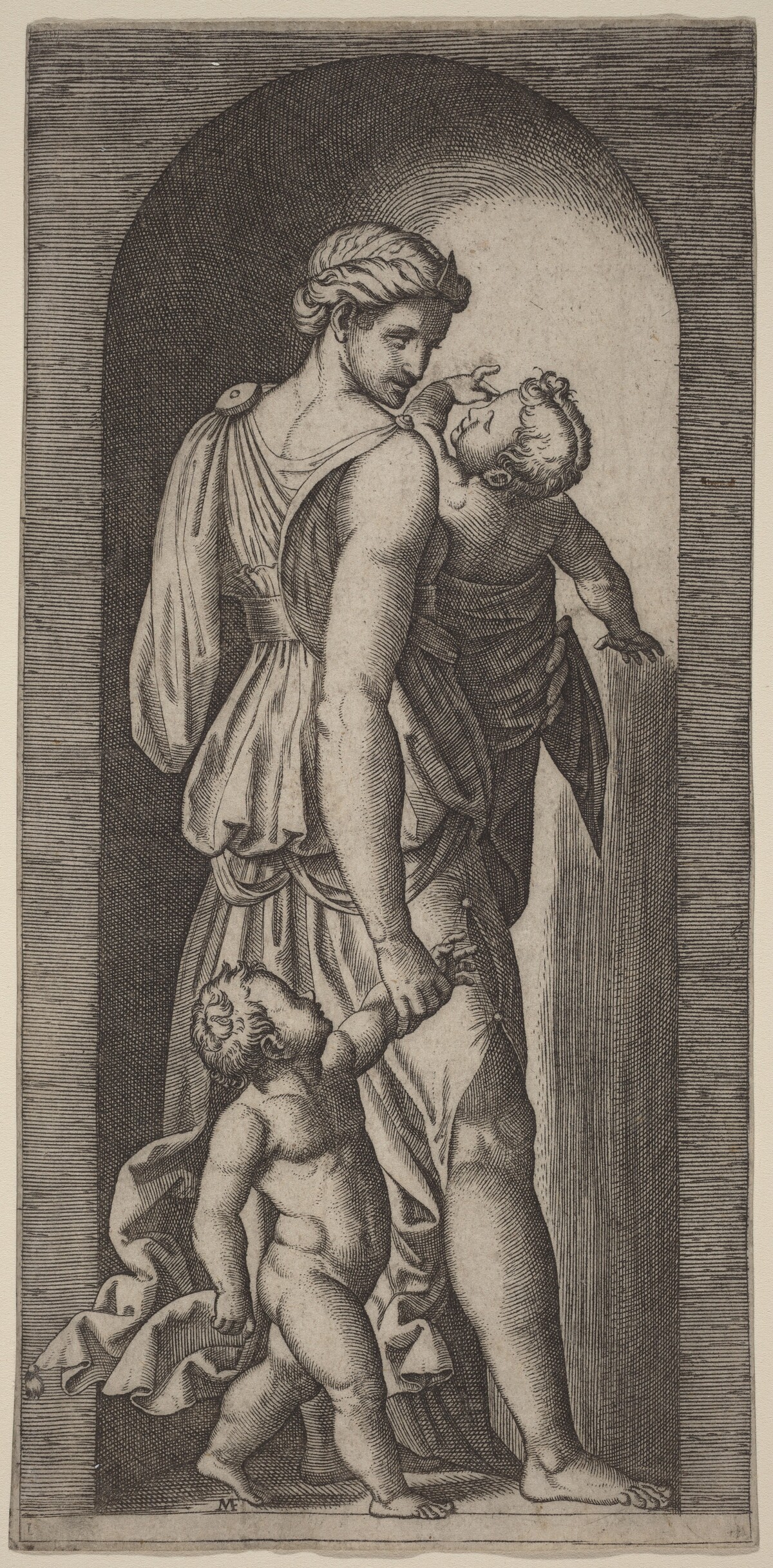 Charity by Marcantonio Raimondi after Raphael