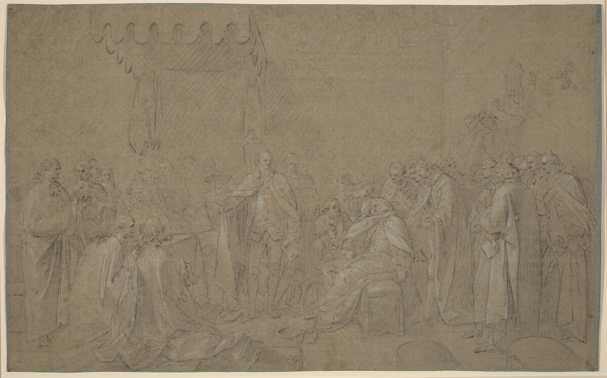 Study for "The Death of the Earl of Chatham" by John Singleton Copley