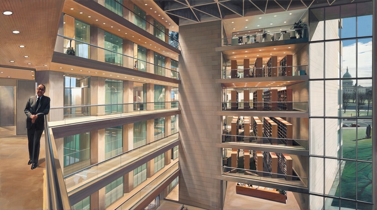 Portrait of I.M. Pei by Richard Estes