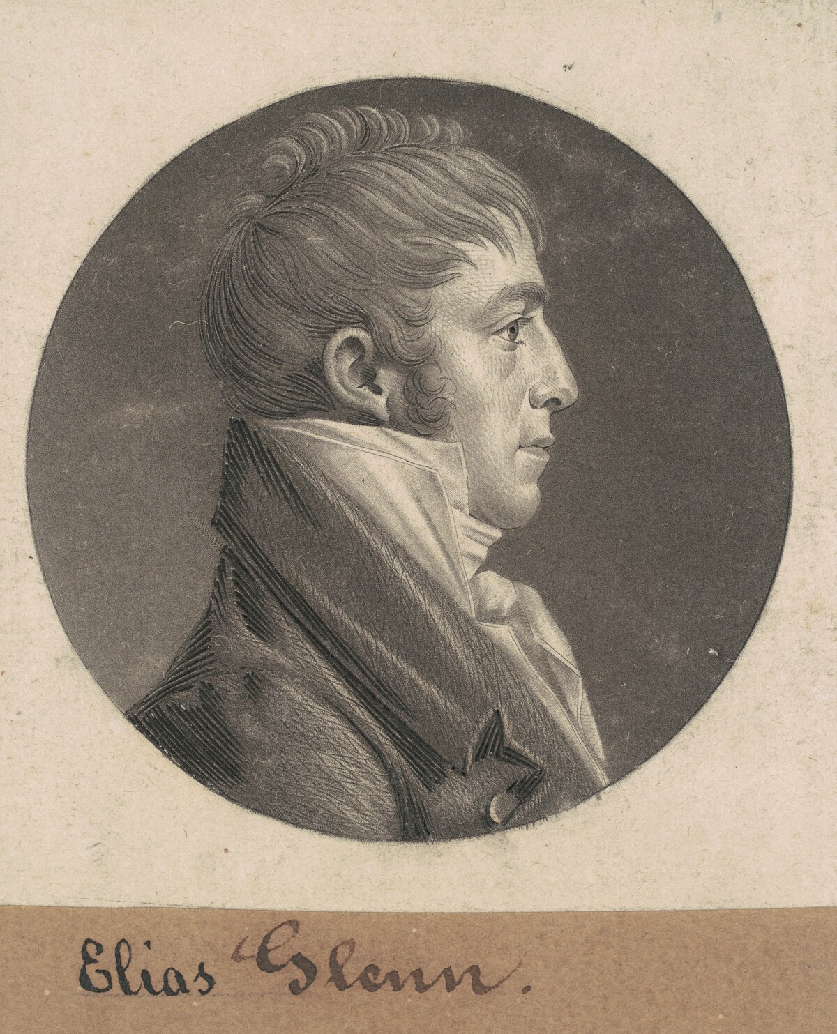 Elias Glenn by Charles B. J. Févret de Saint-Mémin