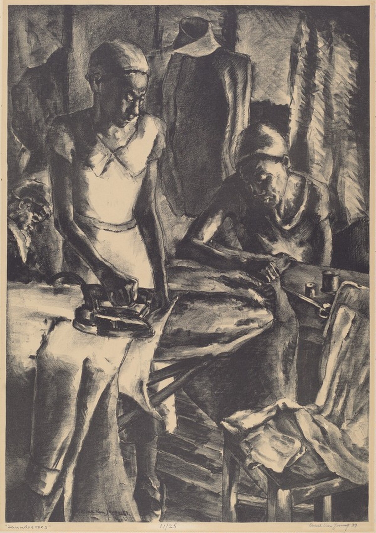 Laundresses by Oscar Van Young