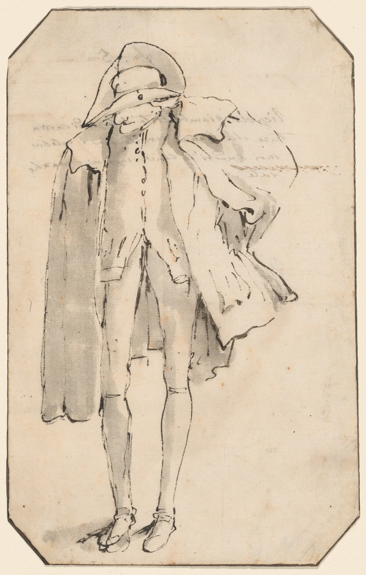 Standing Figure Wearing a Hat by Giovanni Battista Tiepolo