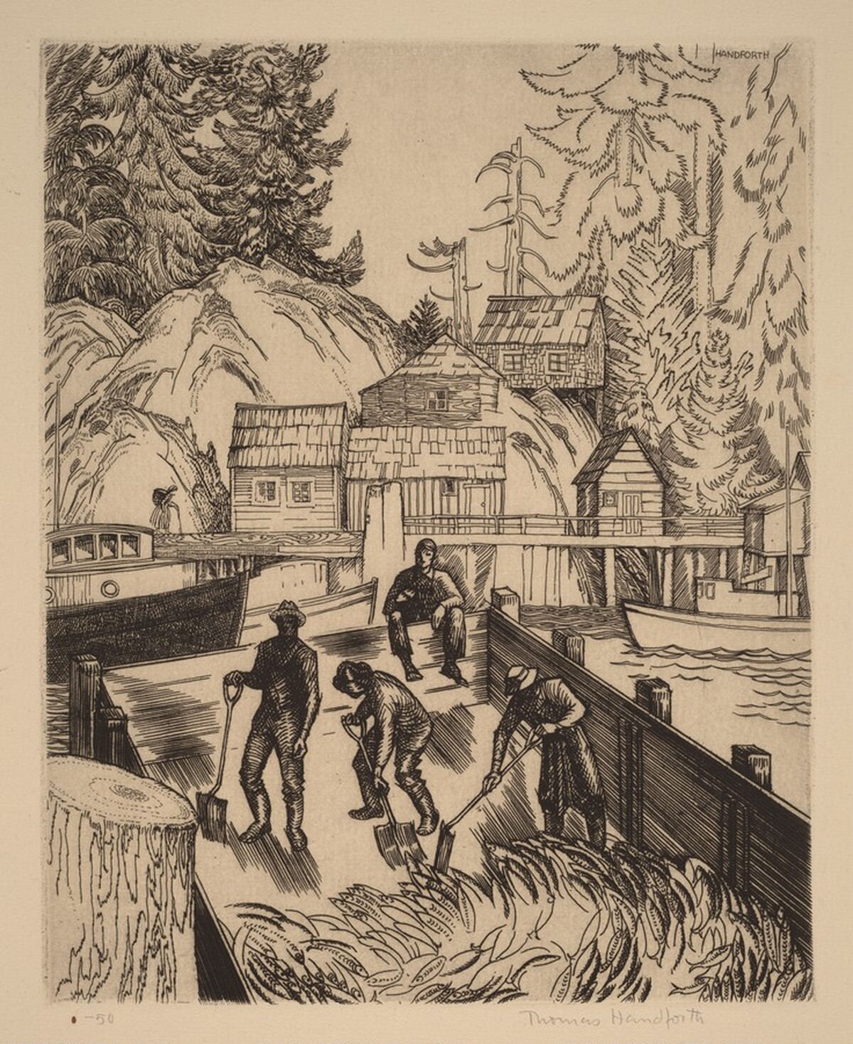 Fish Scow by Thomas Schofield Handforth