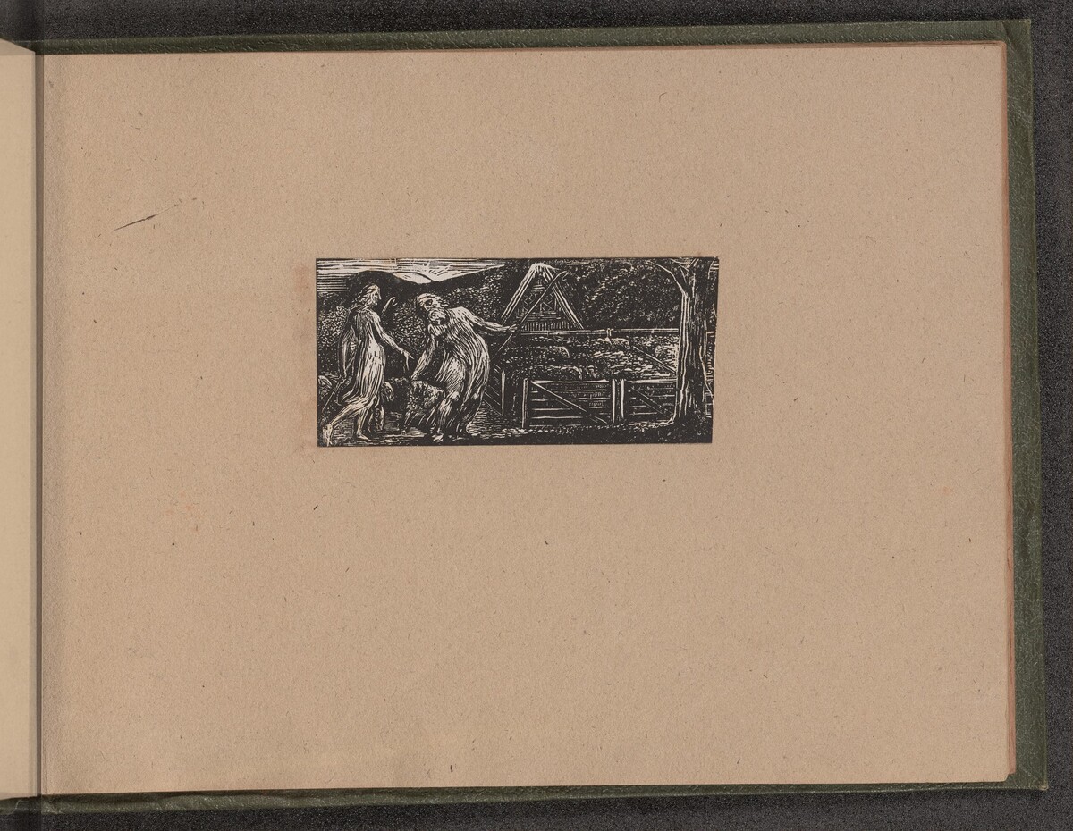 Thenot and Colinet Lead their Flocks Together by William Blake