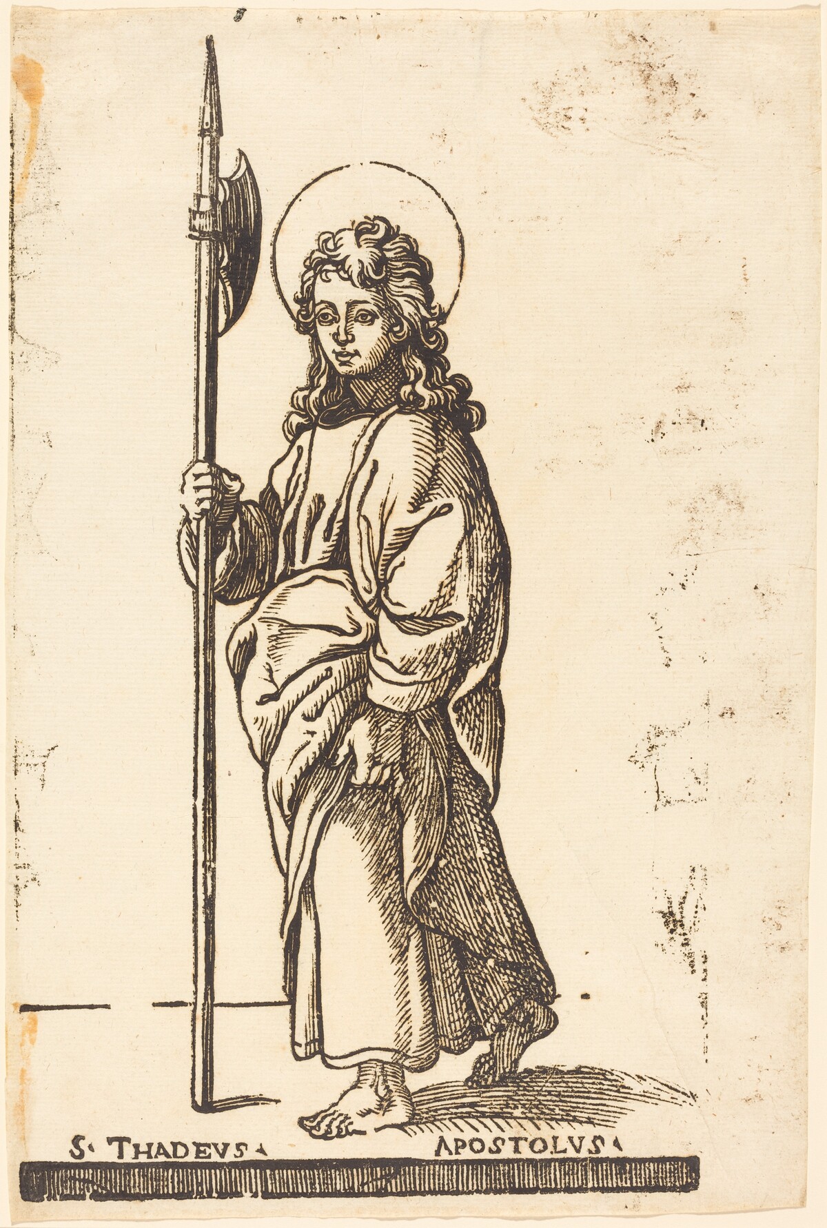 Saint Jude (Thaddeus) by Italian 16th Century (formerly Jacques Stella)