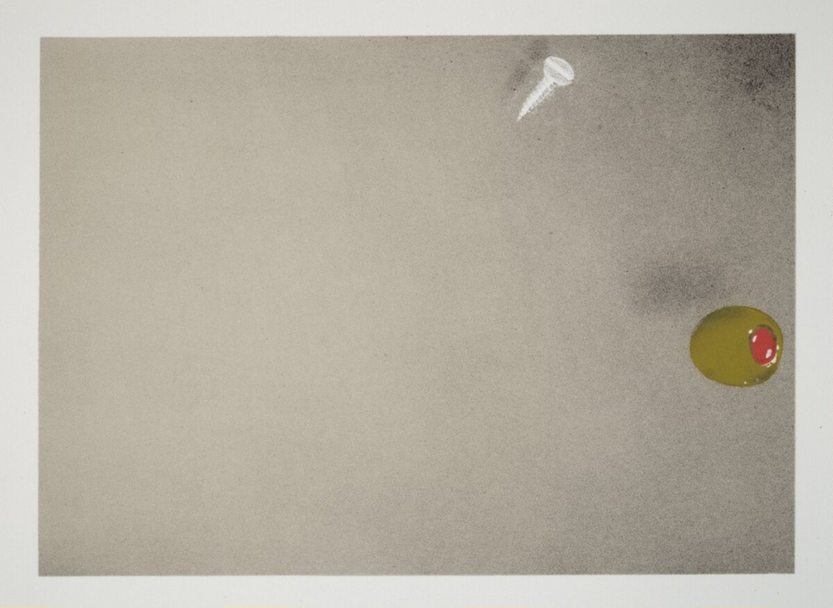 Olive, Screw by Ed Ruscha