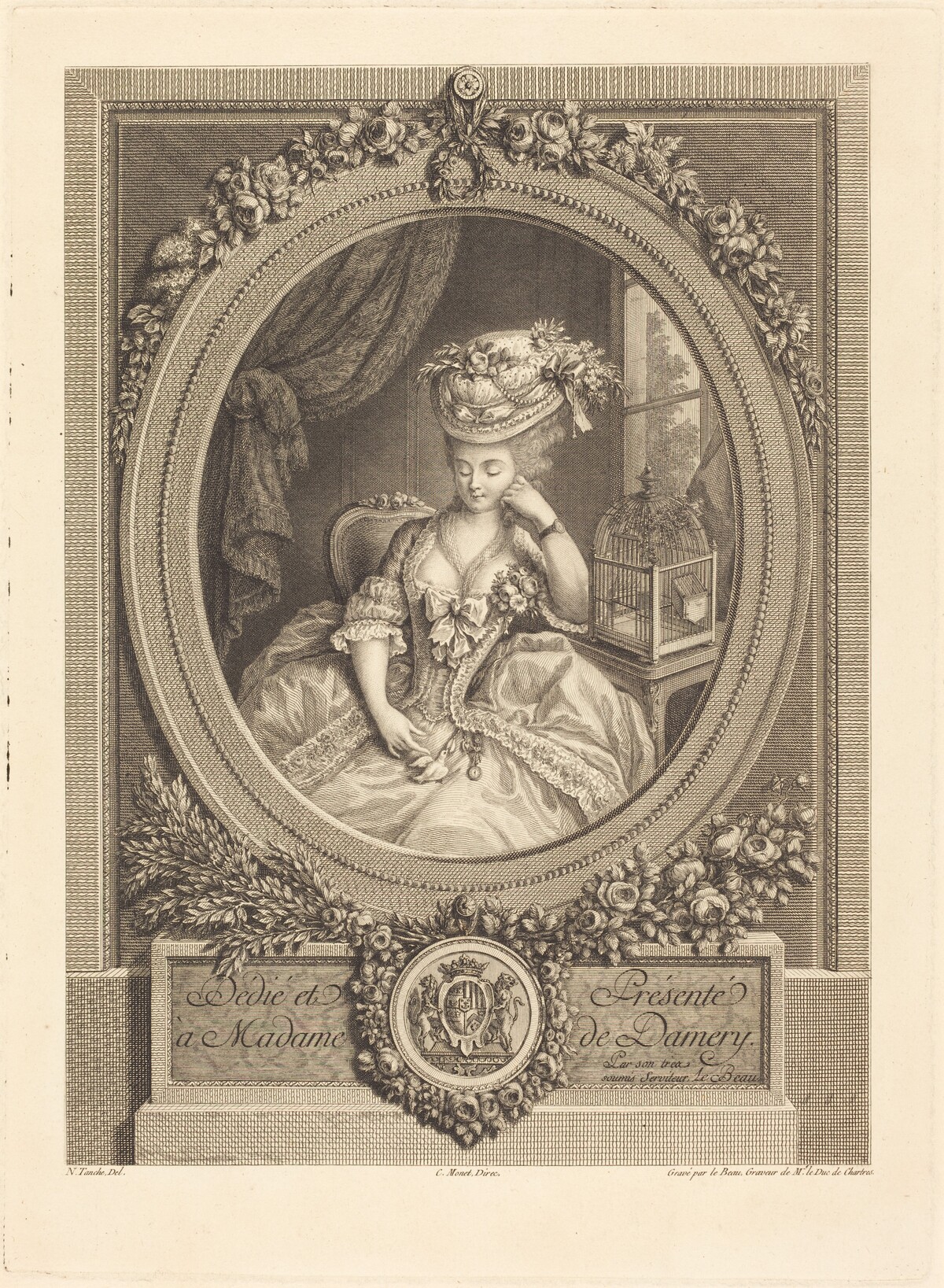Le desirs naissants by Pierre Adrien Le Beau after Nicolas Tanché