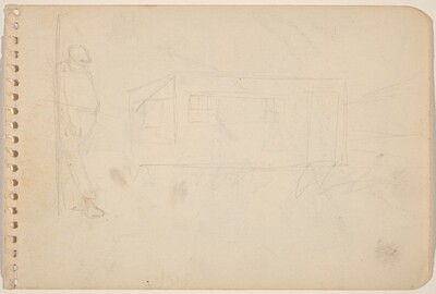 Figure and Building [verso]