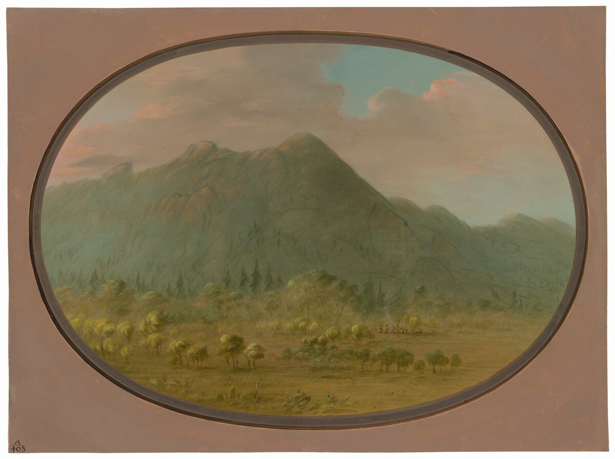 View in the Crystal Mountains by George Catlin