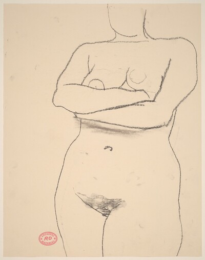 Untitled [standing nude with her arms crossed]
